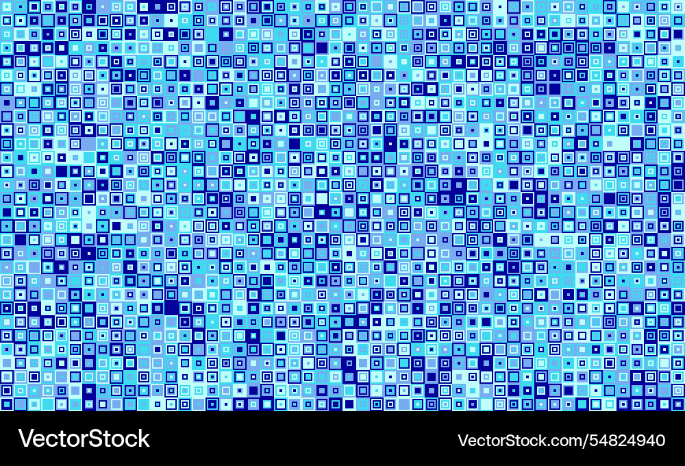 Textured cube pattern with colourful tiles vector image