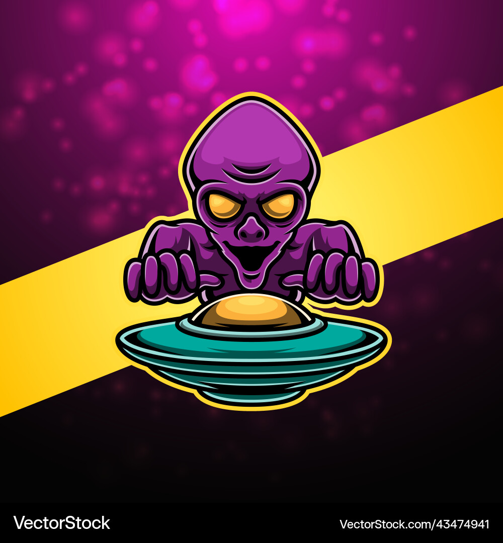 Alien Mascot Logo (43474941) – Royalty-Free Vector | VectorStock
