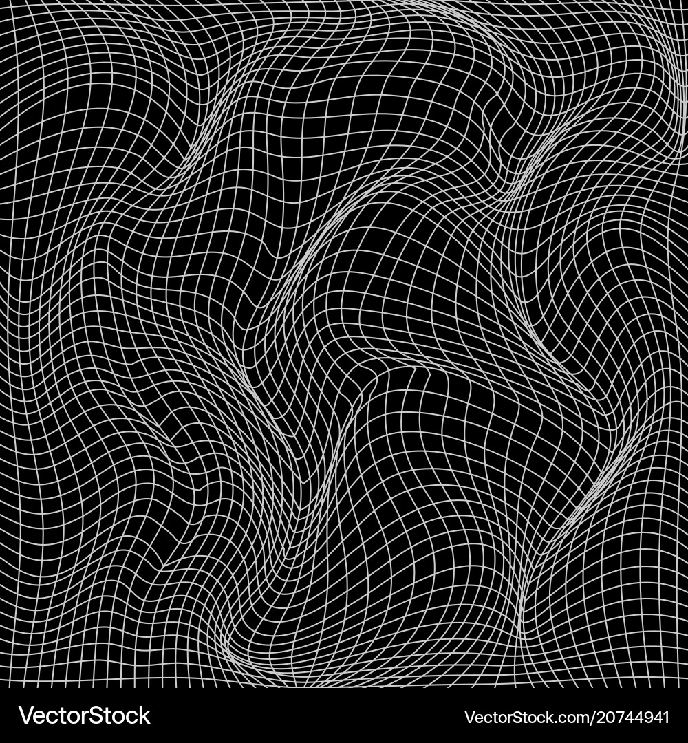 Complex Mesh Deformation vector image