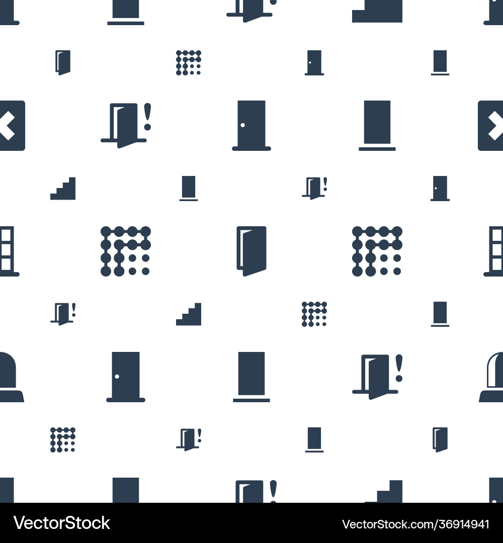 Exit icons pattern seamless white background Exit icons pattern seamless white background vector image