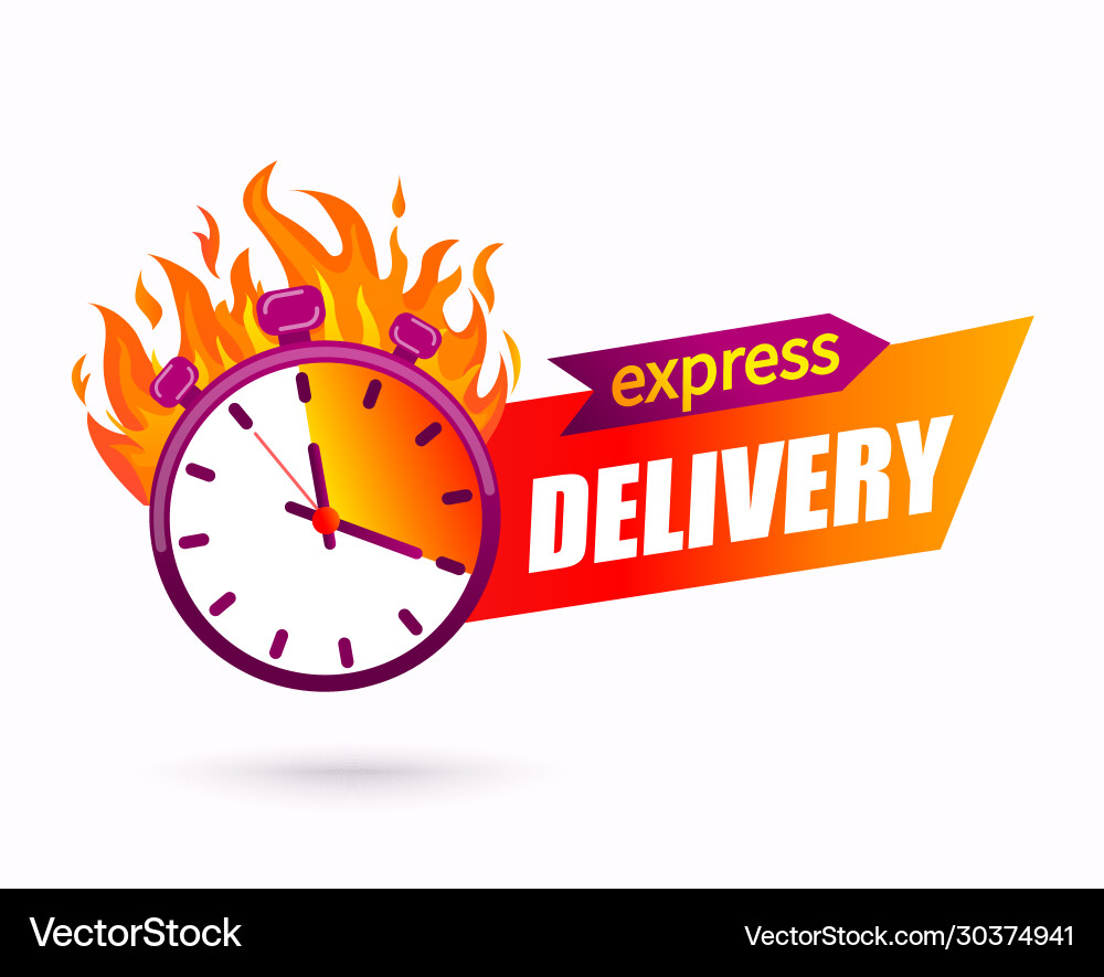 Express delivery concept Royalty Free Vector Image