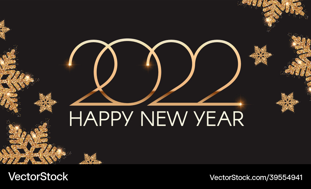 Happy 2022 new year elegant christmas Happy 2022 new year elegant christmas vector image