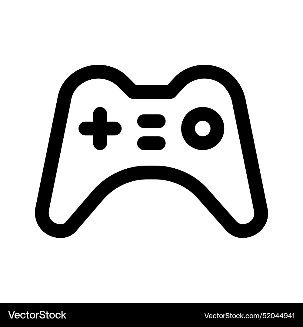 Joystick icon design in filled and outlined style Vector Image
