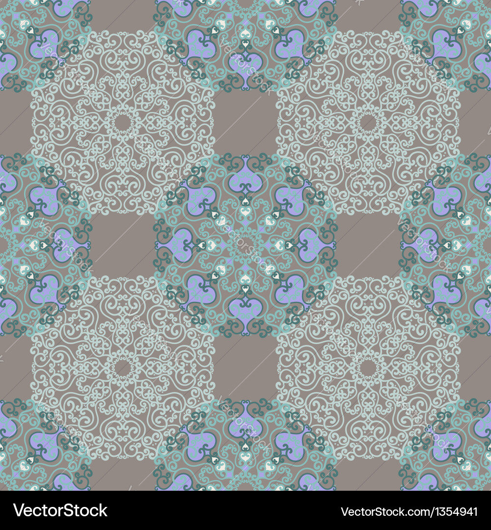 Seamless pattern with abstract elements Vector Image