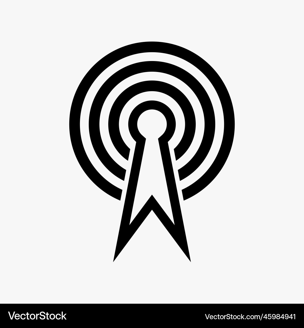 Signal icon design can also be used for user vector image