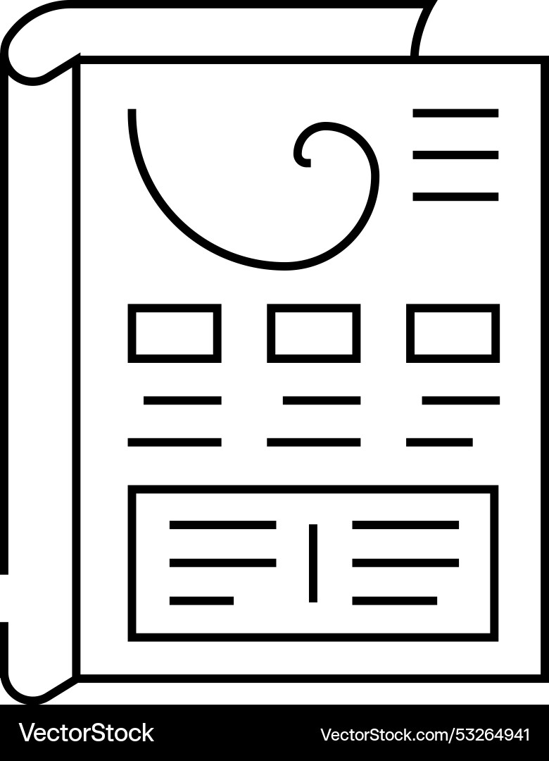 Wizard of oz testing ux ui line icon Wizard of oz testing ux ui line icon vector image