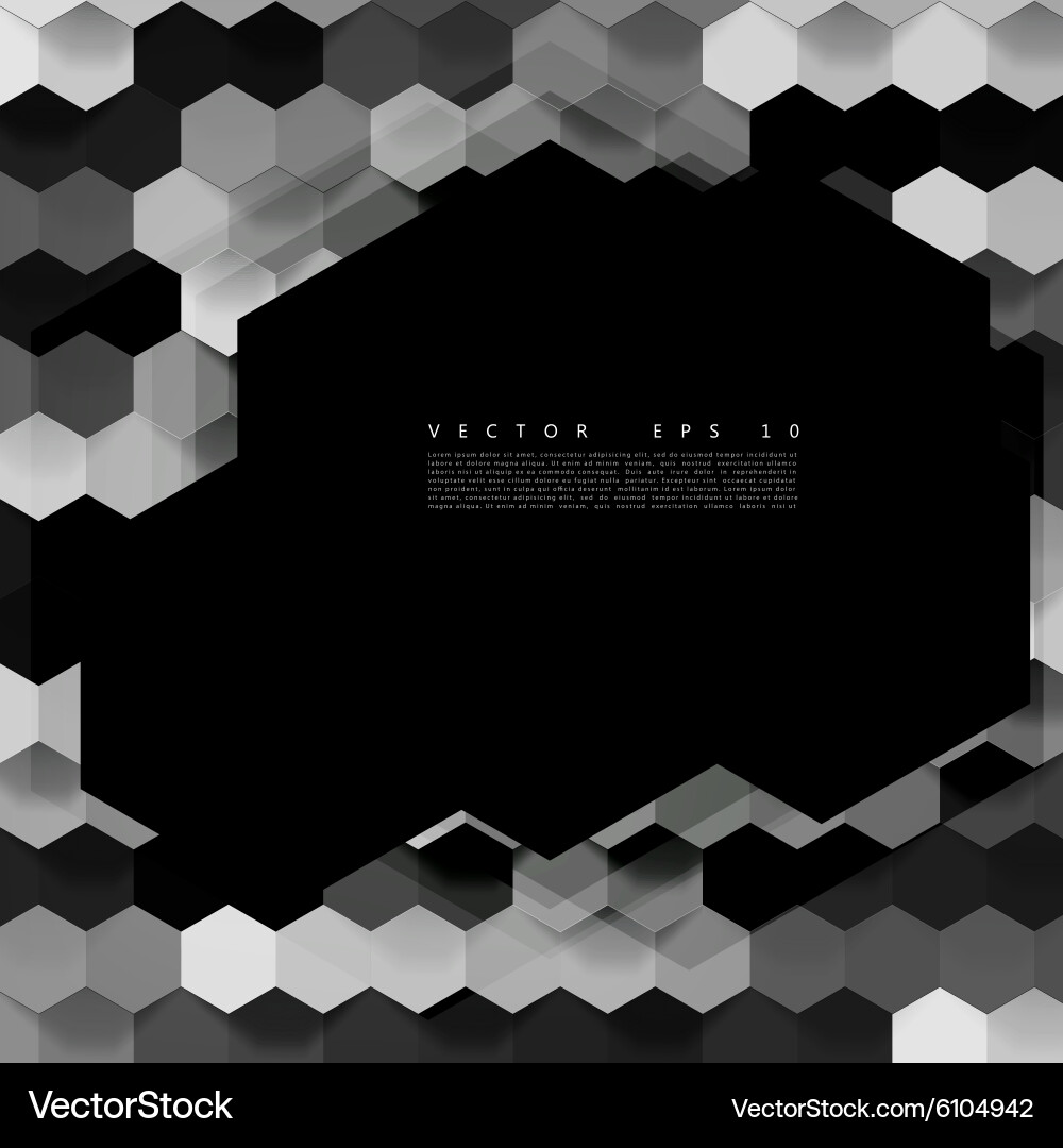 Abstract color 3d hexagonal vector image