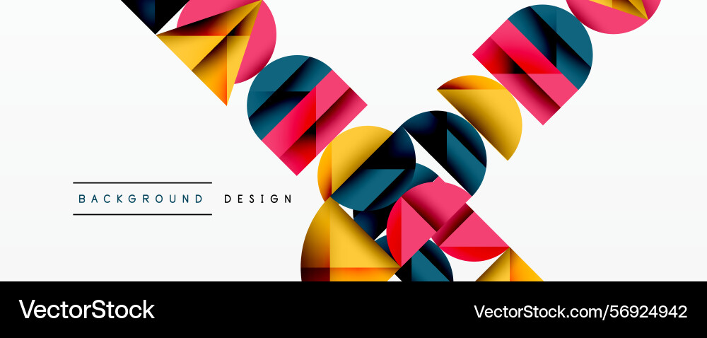 Abstract geometric shapes overlap creating Abstract geometric shapes overlap creating vector image