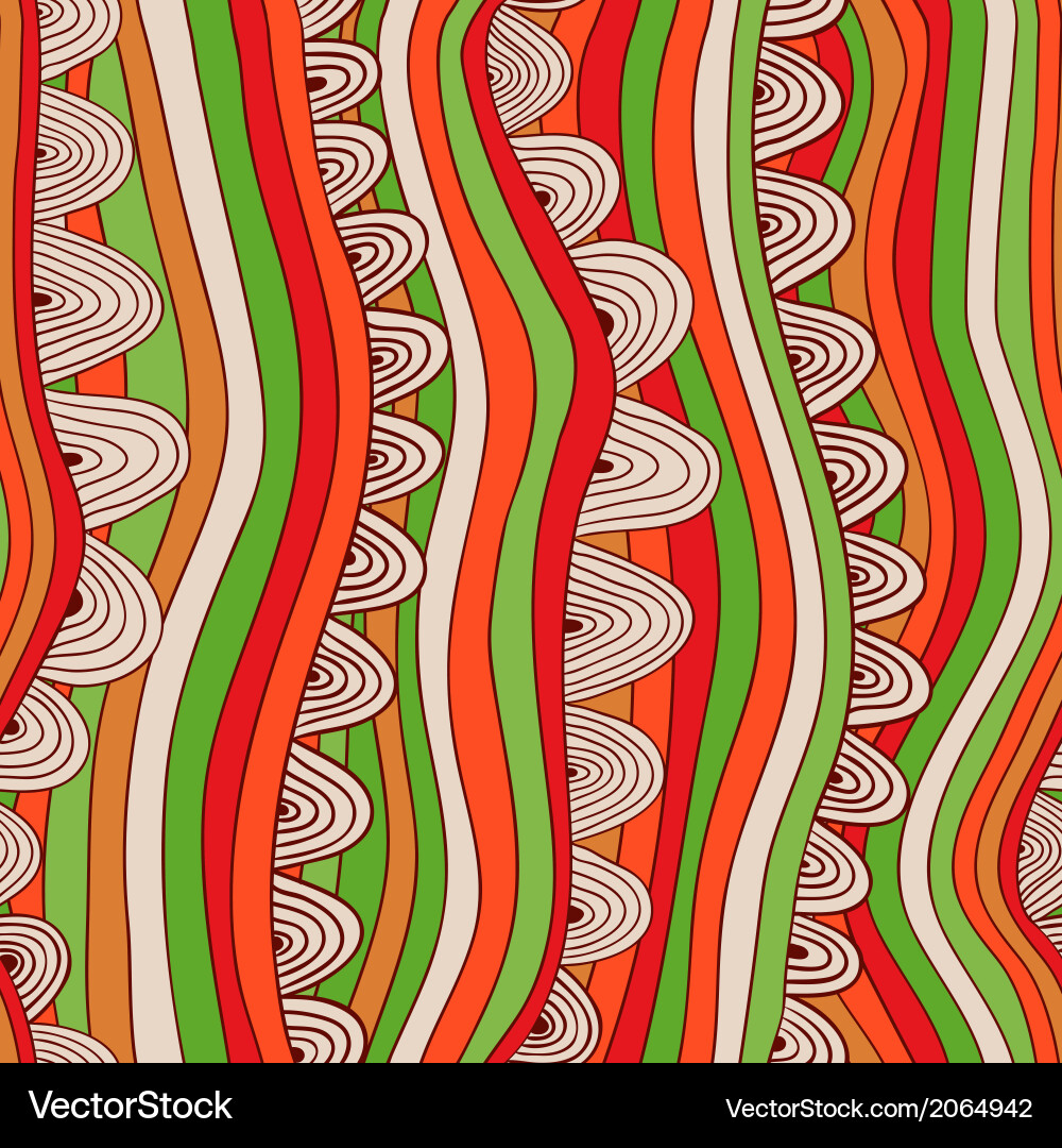 Abstract seamless pattern with stripes and circles vector image