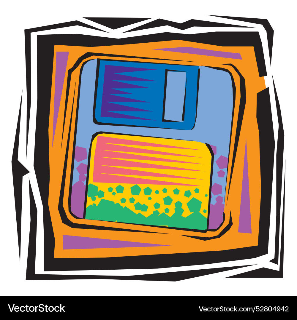 Floppy disk for various designs - without Floppy disk for various designs - without vector image