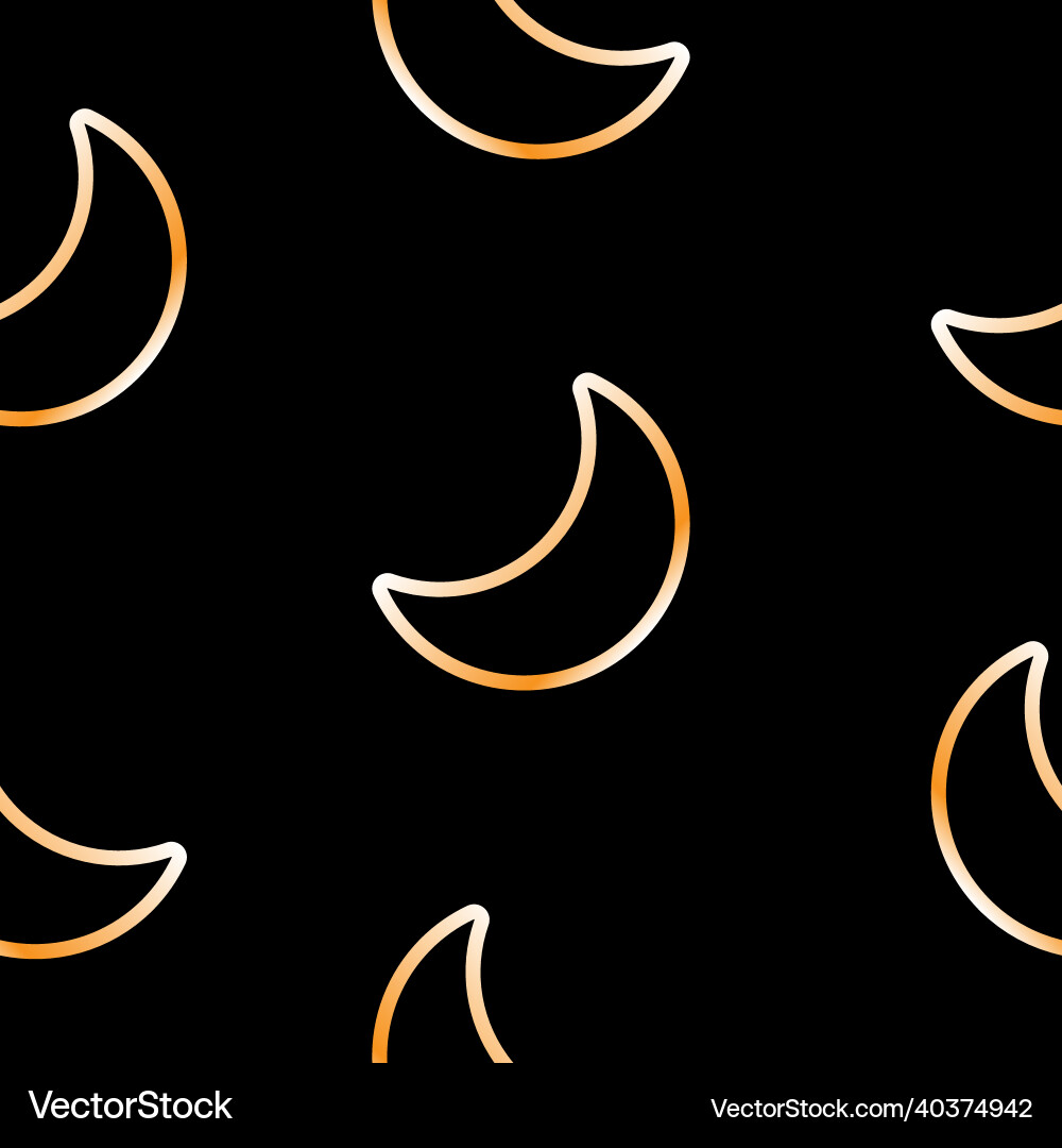Gold seamless pattern with a gradient vector image