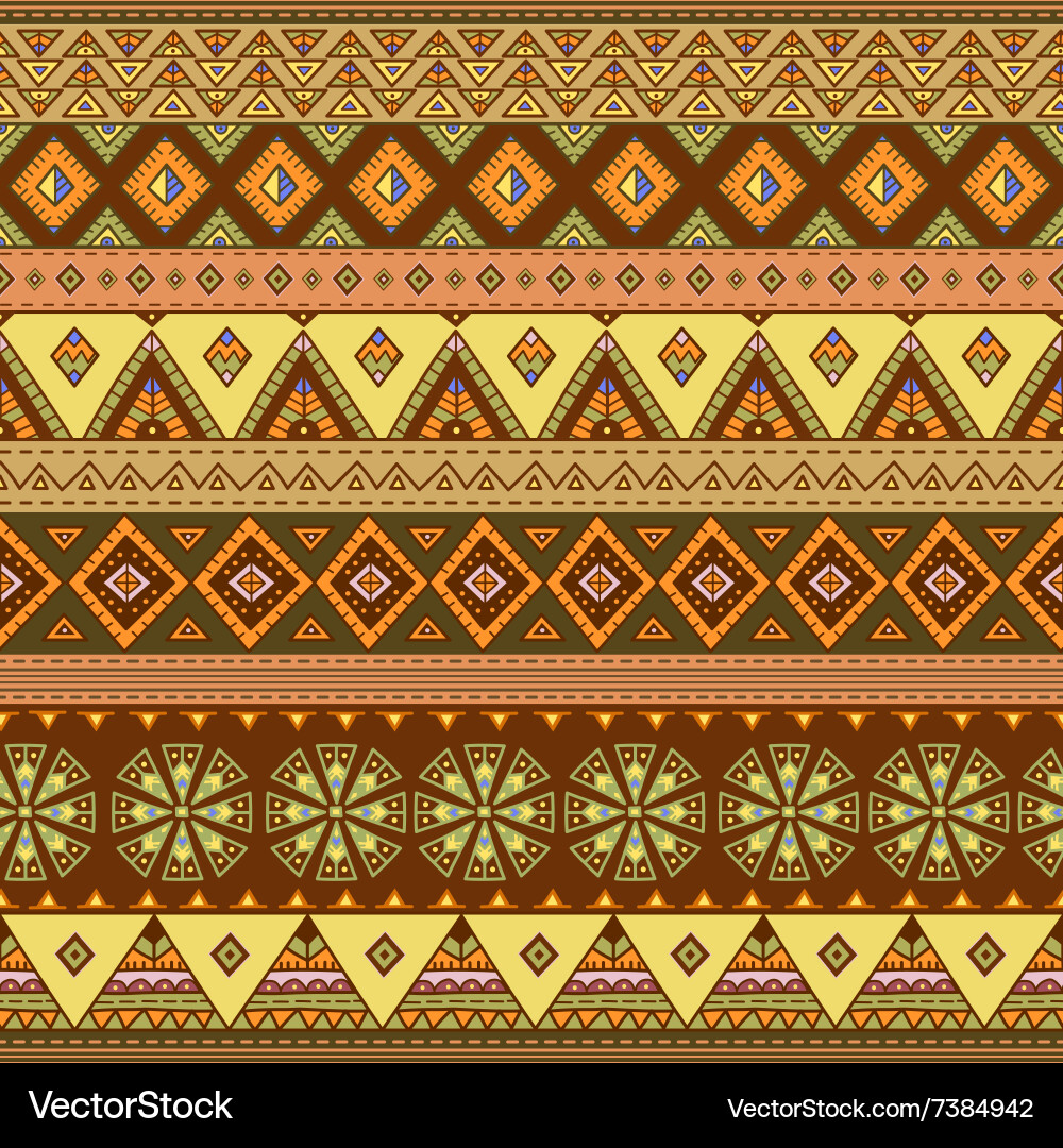 Entrenched Pattern Intricate Ethnic Pattern Royalty Free Vector Image