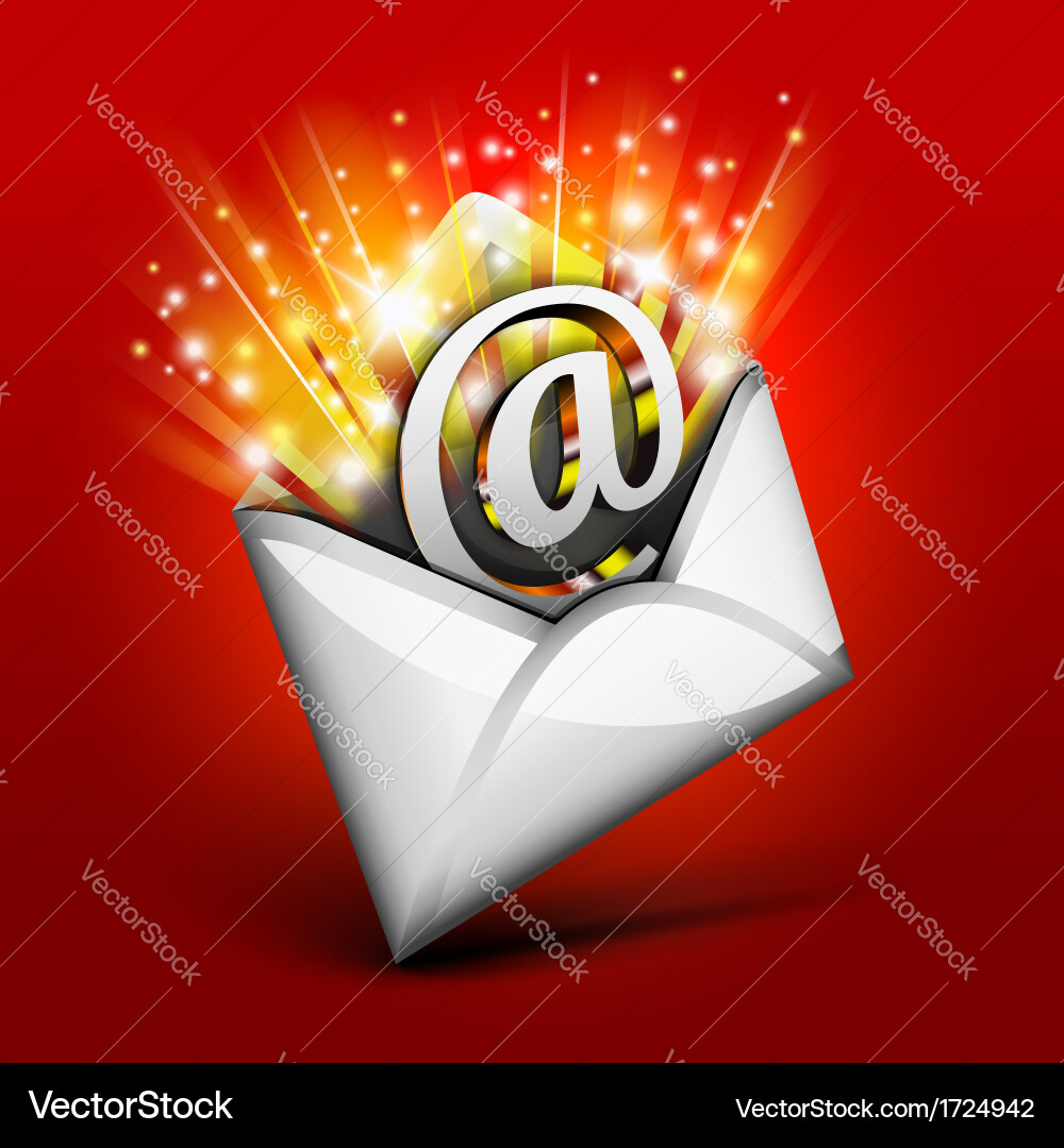 Magic email Royalty Free Vector Image - VectorStock