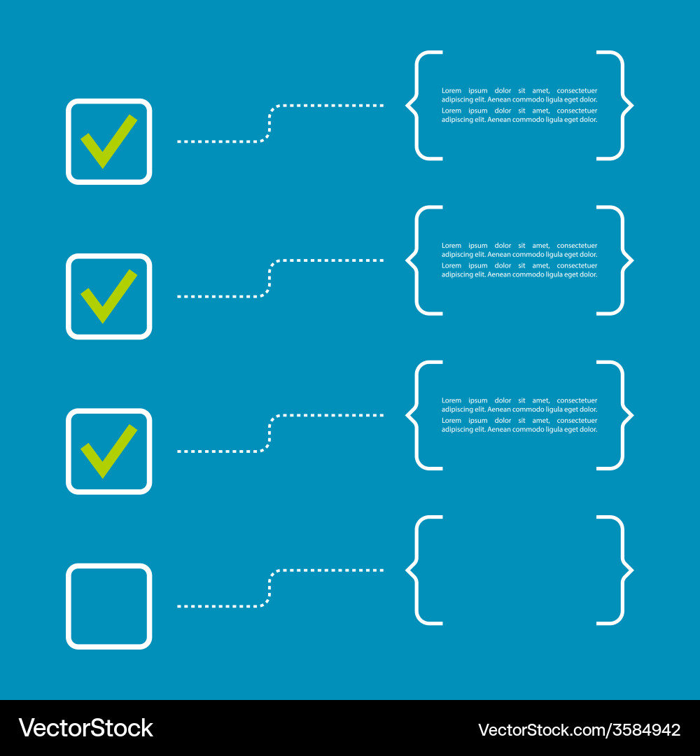 Notebook with to do list vector image