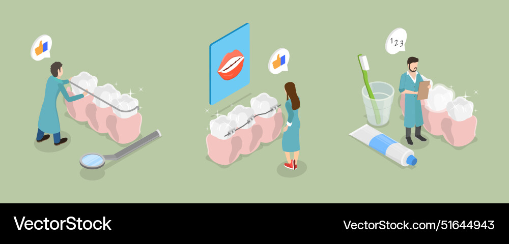 3d isometric flat Royalty Free Vector Image - VectorStock