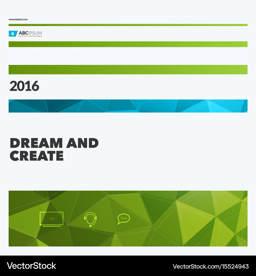 Abstract design elements for graphic layout vector image