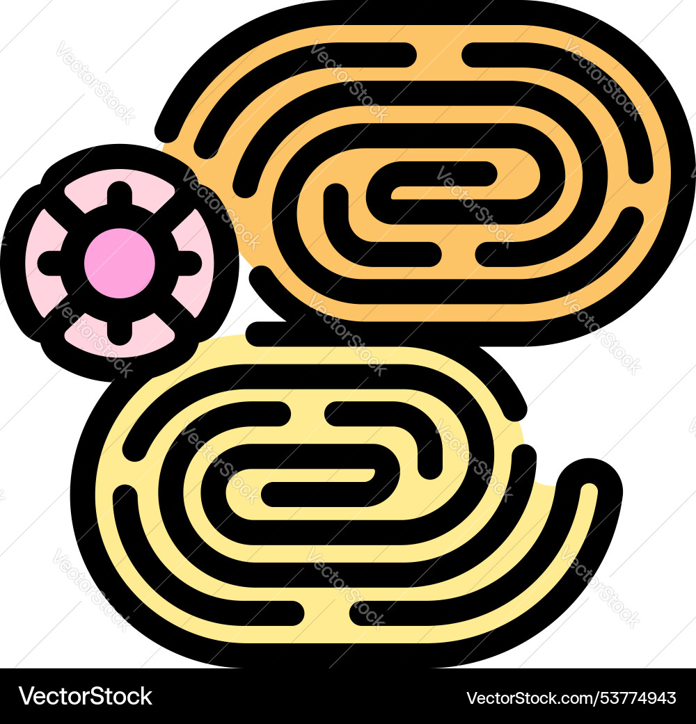Fingerprint security system scanning for identity Fingerprint security system scanning for identity vector image