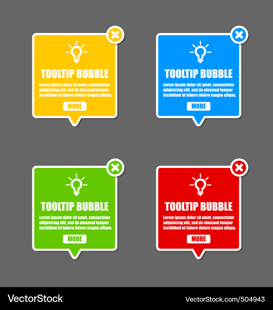 Interactive Notification Bubble vector image