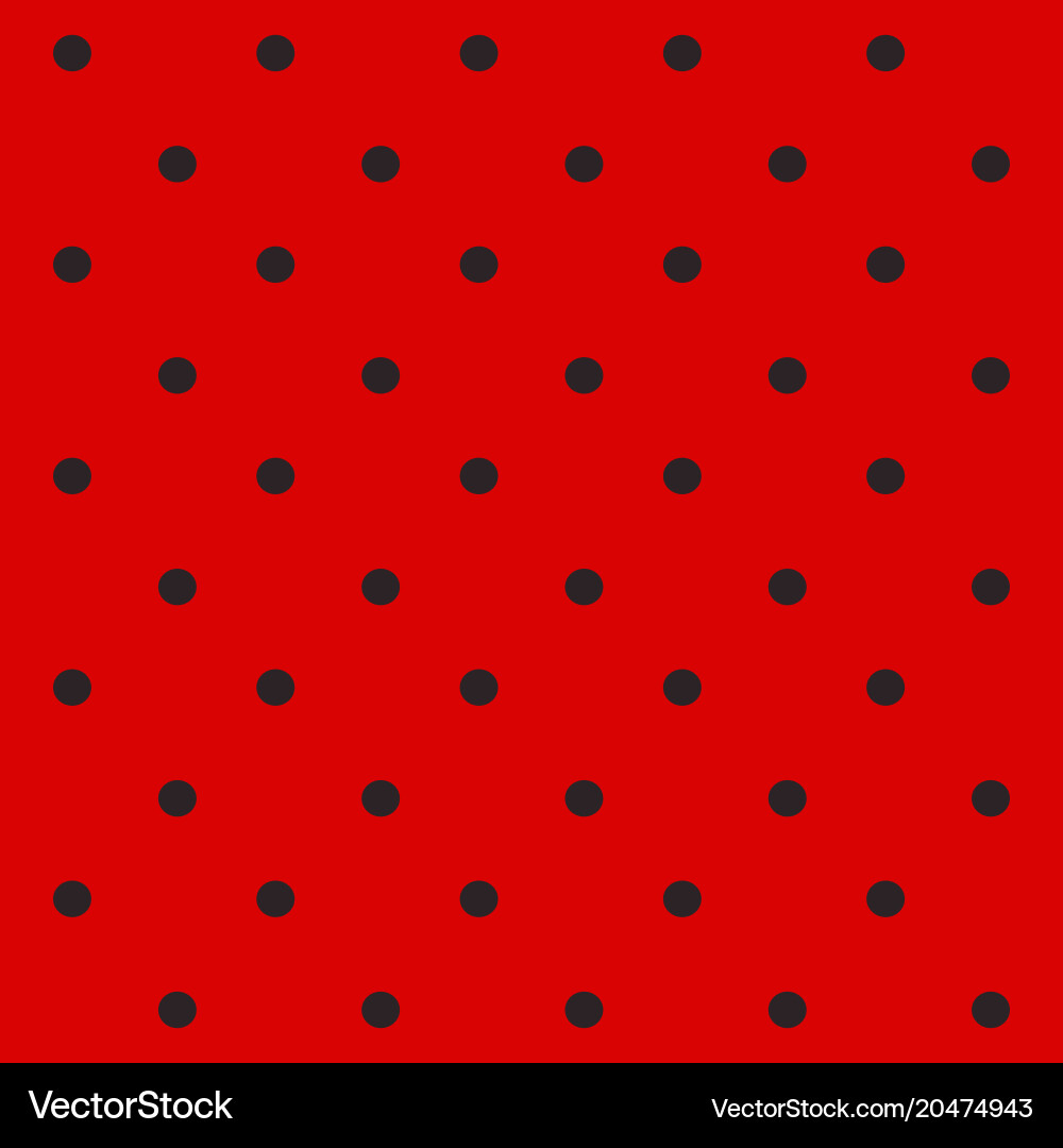 Red Ladybug Pattern vector image