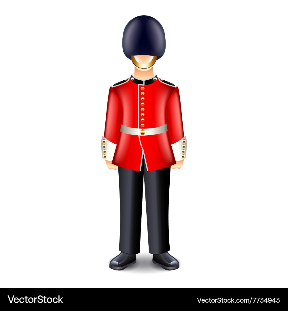 Royal Guard Soldier Royalty Free Vector Image - VectorStock
