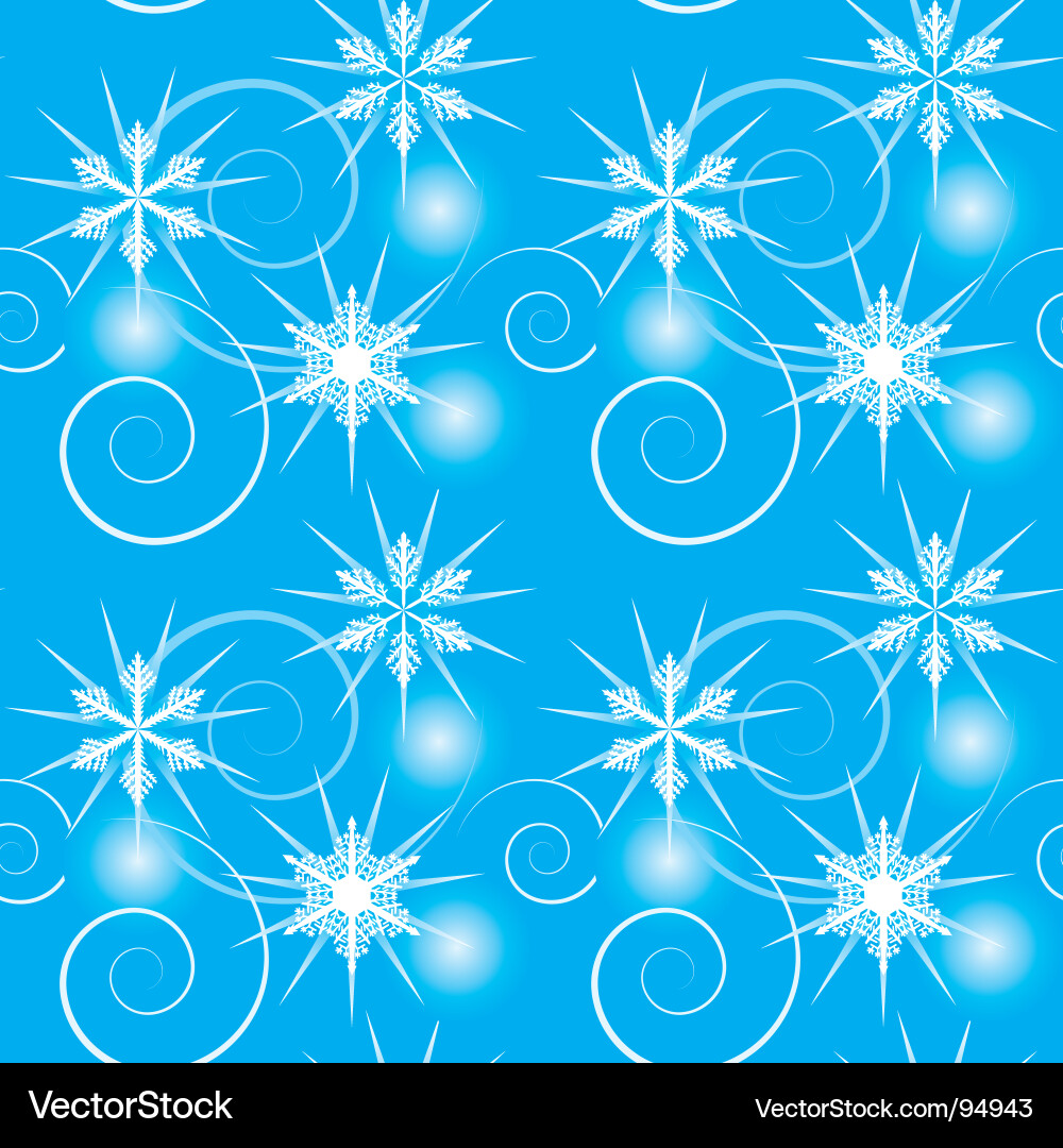 Snowflake Winter Background Vector Image