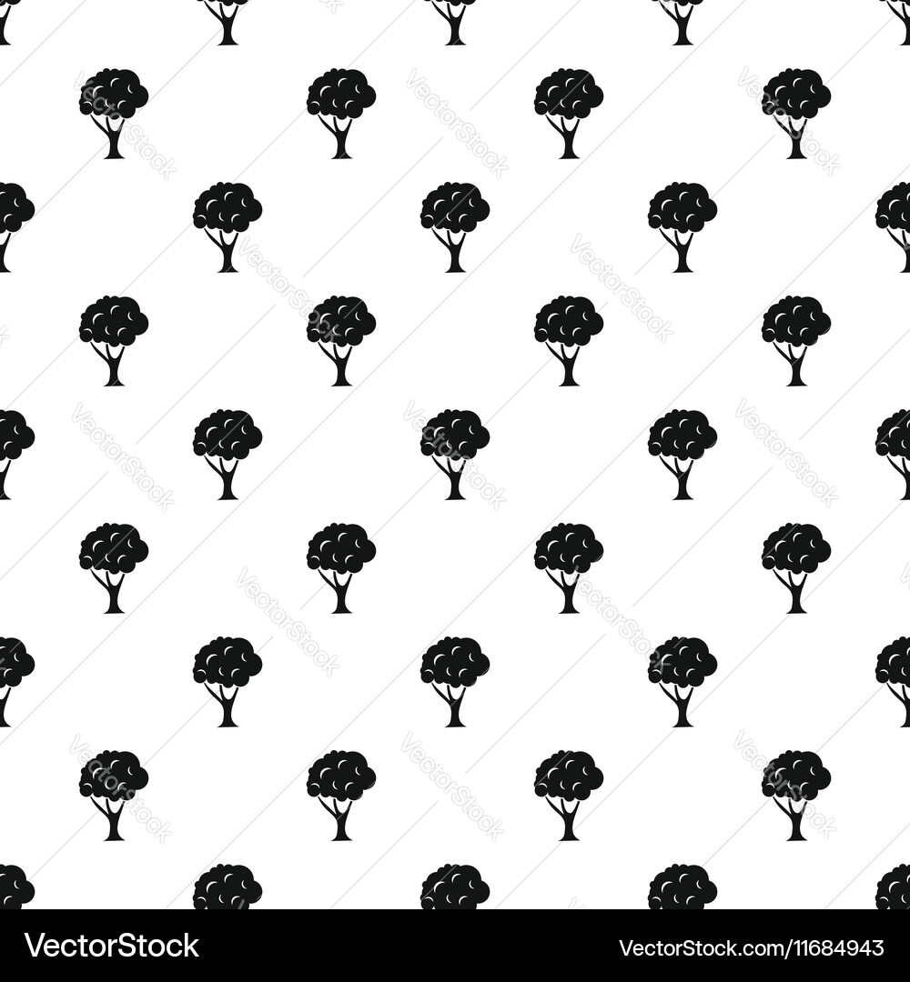 Tree pattern simple style vector image
