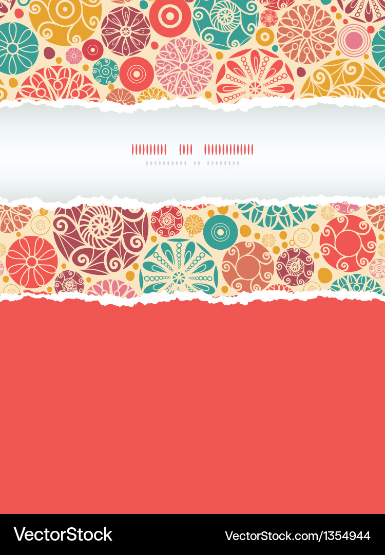 Abstract Torn Circle Pattern vector image