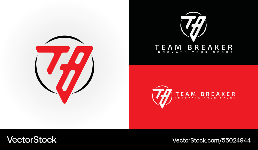 Dynamic logo design features the initials tb Dynamic logo design features the initials tb Vector Image