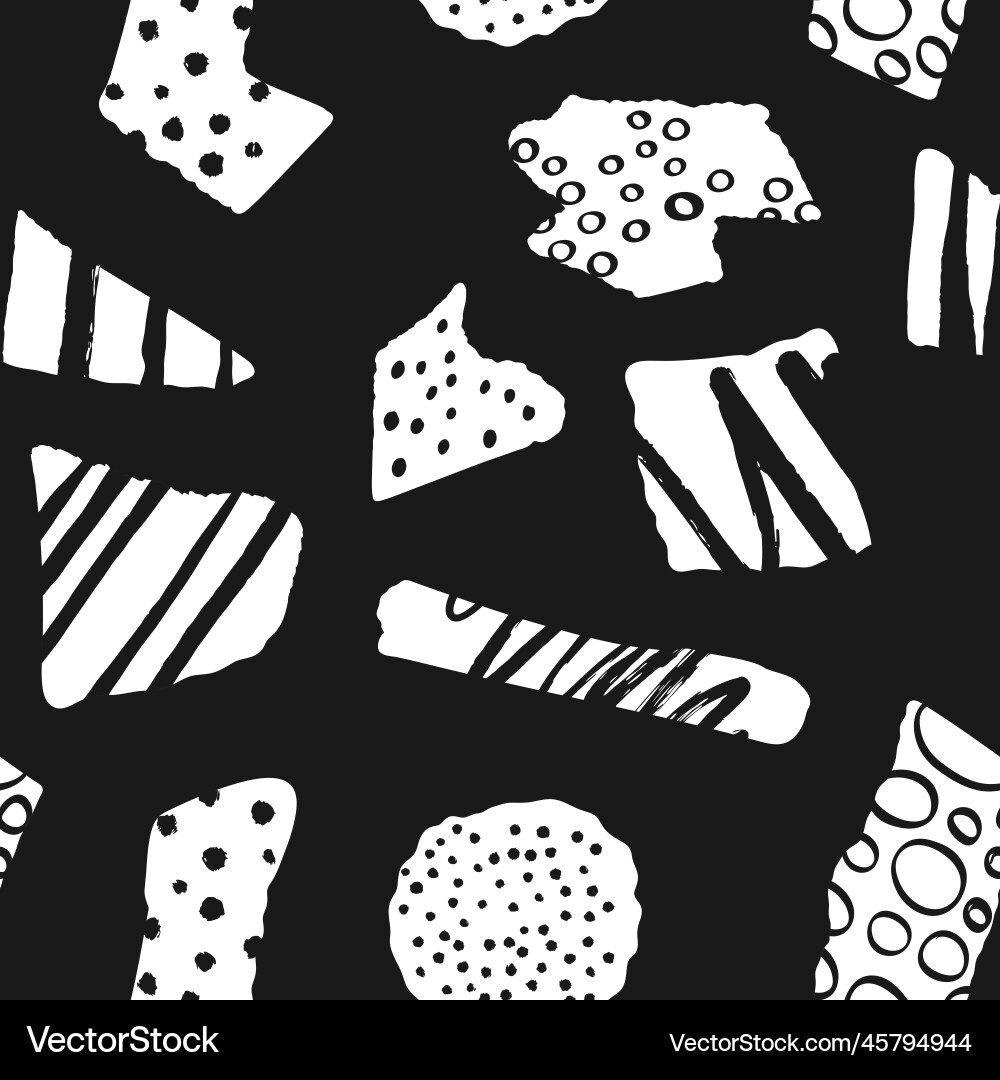Geometric Pattern - Hexagons & Circles Vector Image