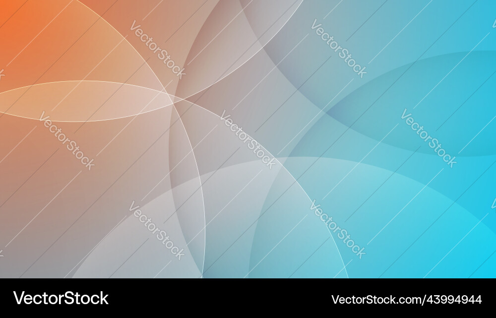 Modern circles background with gradient style vector image