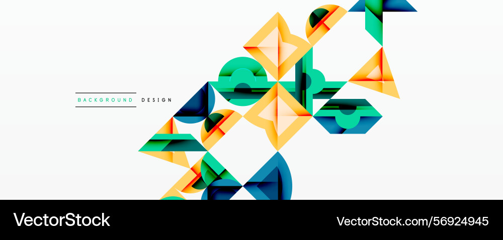 Abstract geometric shapes overlap creating Abstract geometric shapes overlap creating vector image