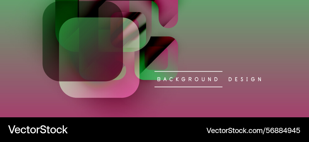 Abstract geometric shapes overlap gradient colors Vector Image