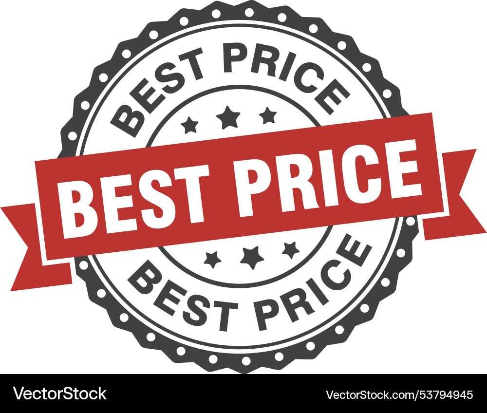 Best price tag design template for rounded shape Vector Image