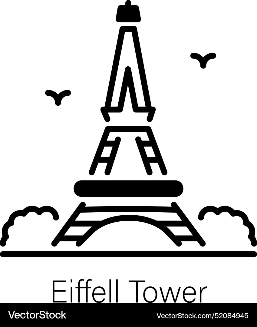 Eiffel tower Vector Image