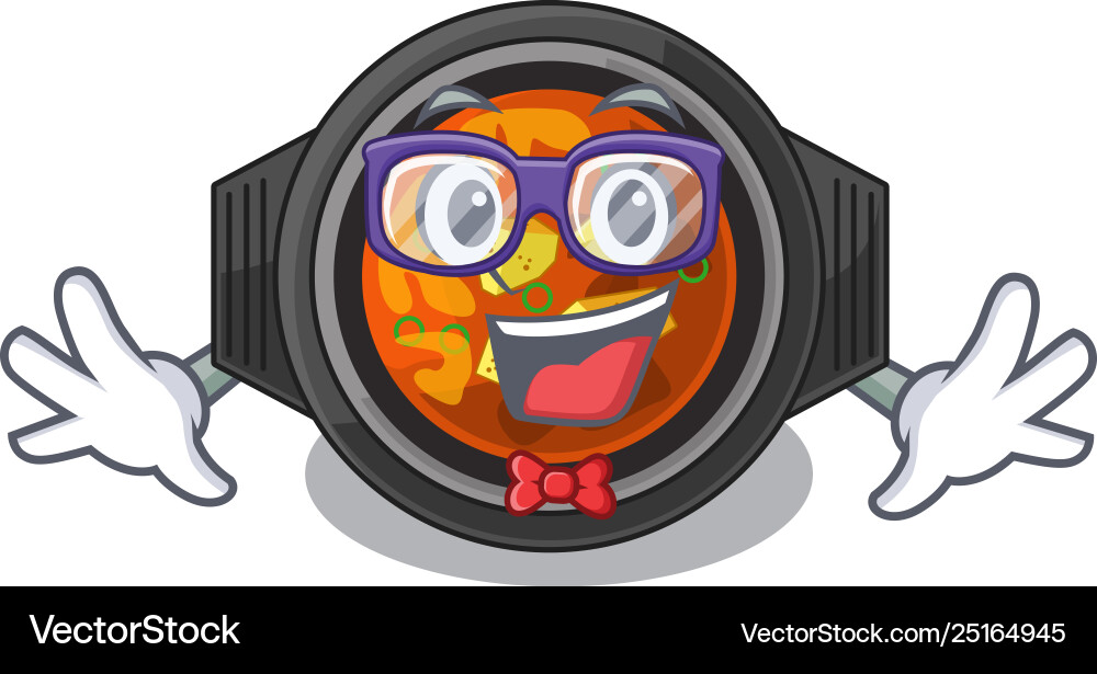 Geek kimchi tighe isolated in character Geek kimchi tighe isolated in character Vector Image