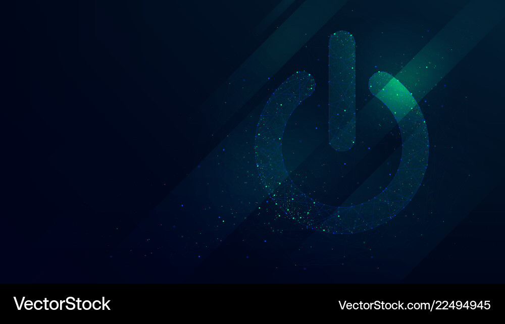 Hi-tech background with power button future Hi-tech background with power button future vector image