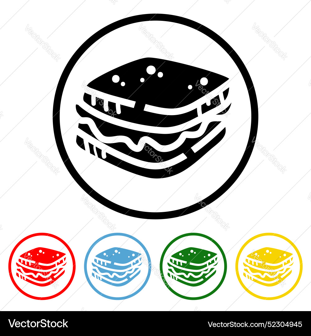 Sandwich icon design element Vector Image