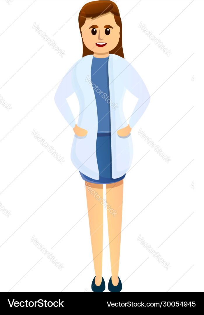 Woman doctor icon cartoon style Woman doctor icon cartoon style vector image