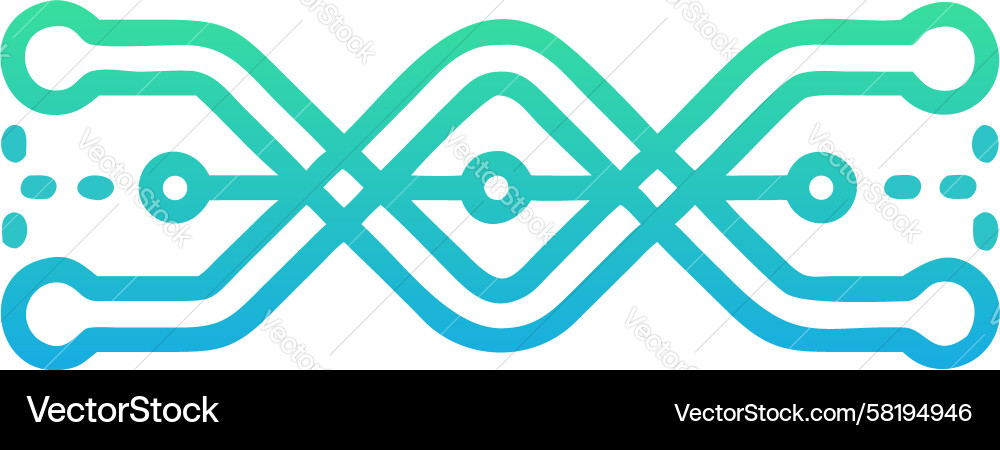 Abstract Horizontal Bar Element Vector Image