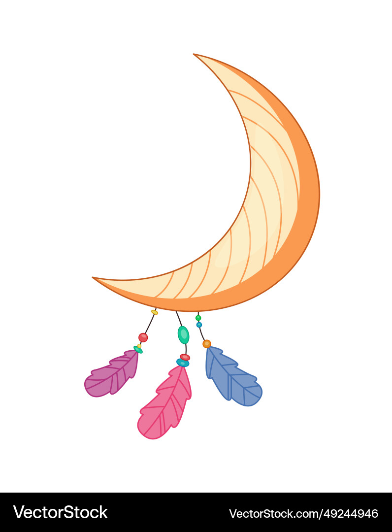 Boho style element vector image