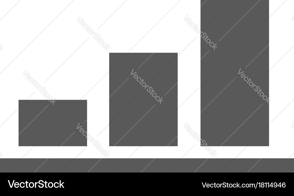 Chart icon simple Vector Image