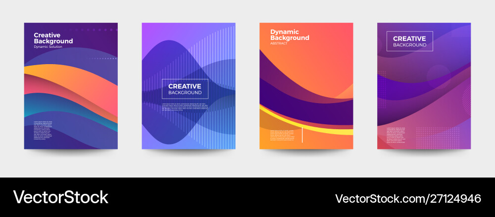 Dynamic Colorful Gradient Background vector image