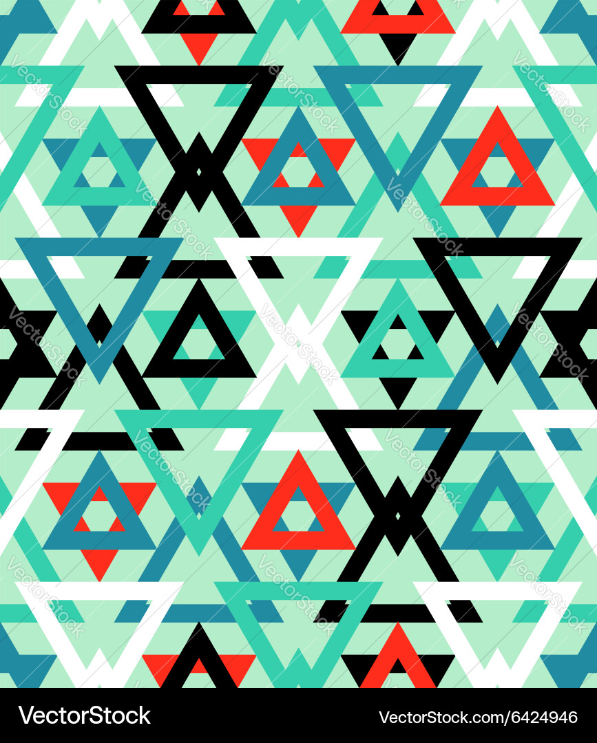 Geometric Pattern with Triangles vector image
