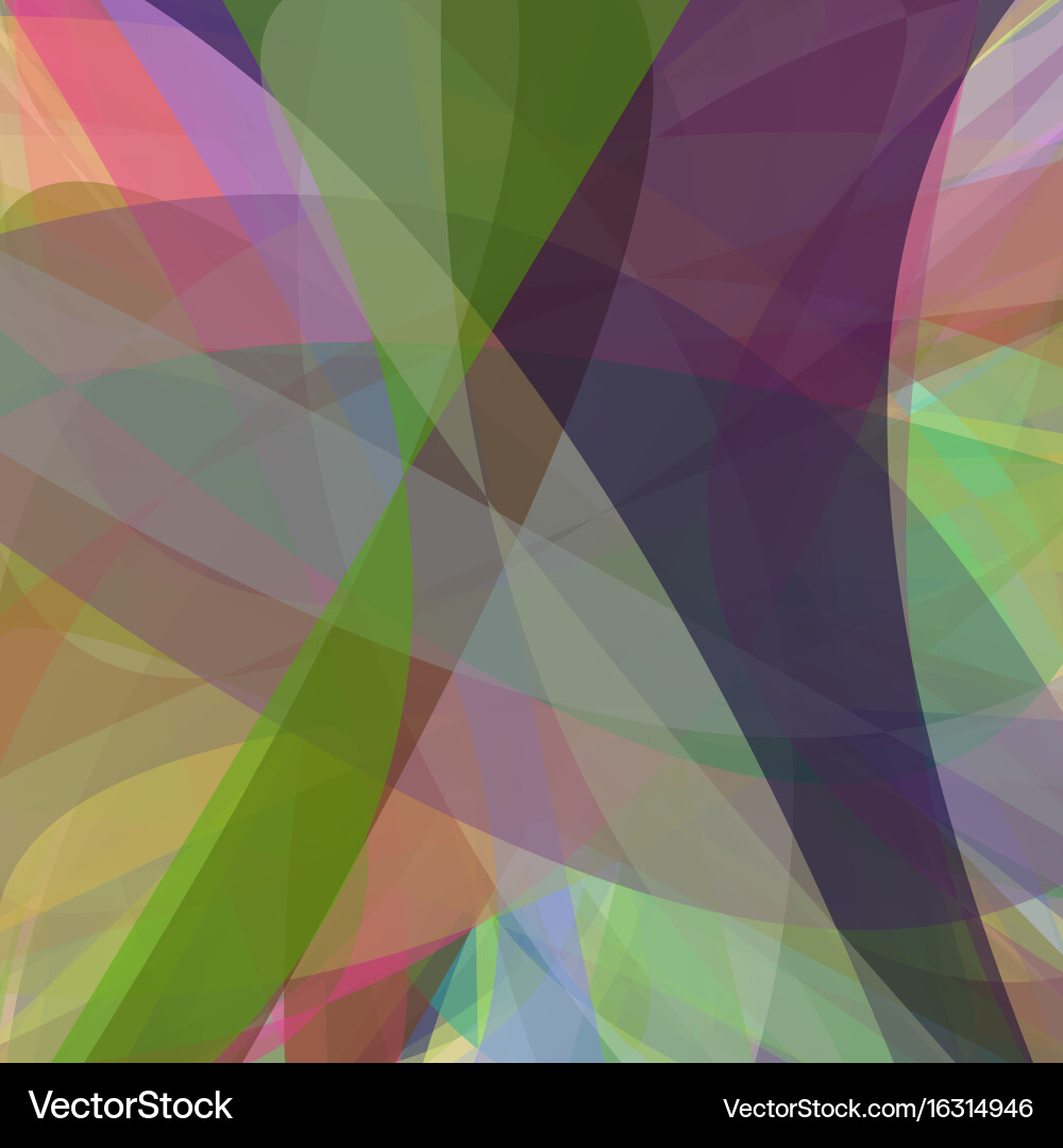 Multicolored abstract background from curves Vector Image