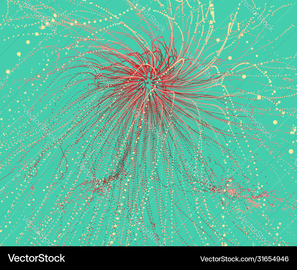 Point explode array with dynamic emitted Point explode array with dynamic emitted vector image