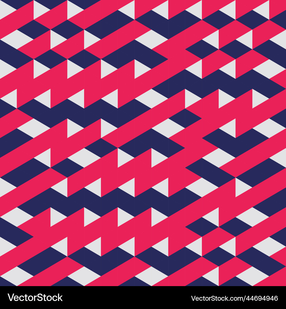 Red geometric seamless pattern abstract background Vector Image
