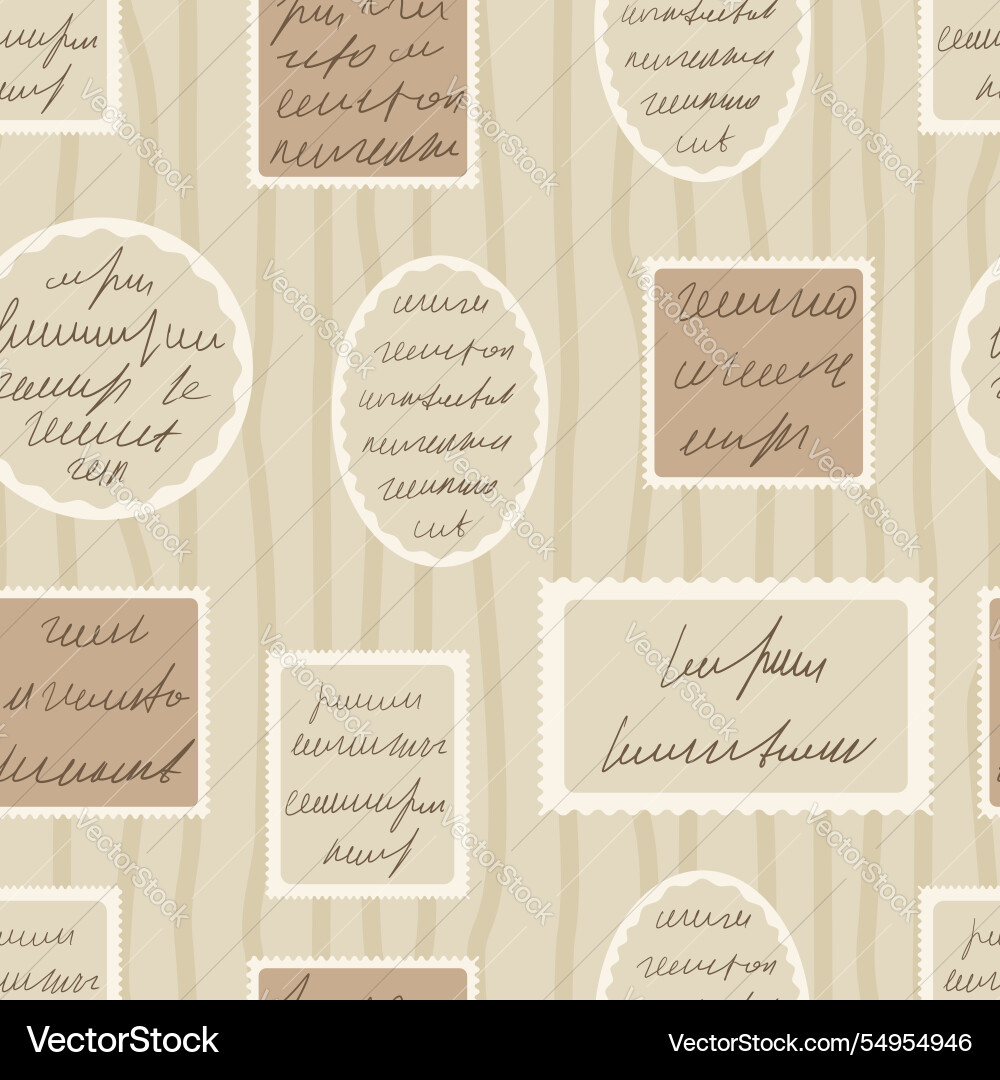 Scribble handwritten text seamless pattern Scribble handwritten text seamless pattern vector image