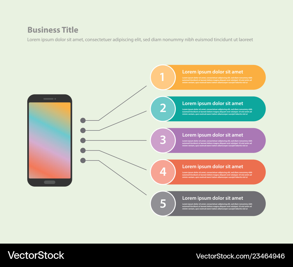 Smartphone App Data Display vector image
