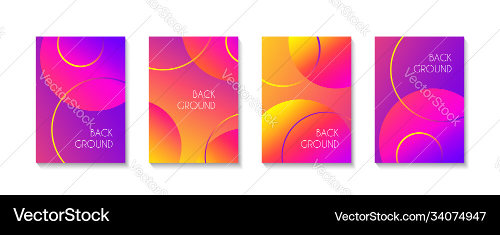 Abstract colorful gradient background with circles Abstract colorful gradient background with circles vector image