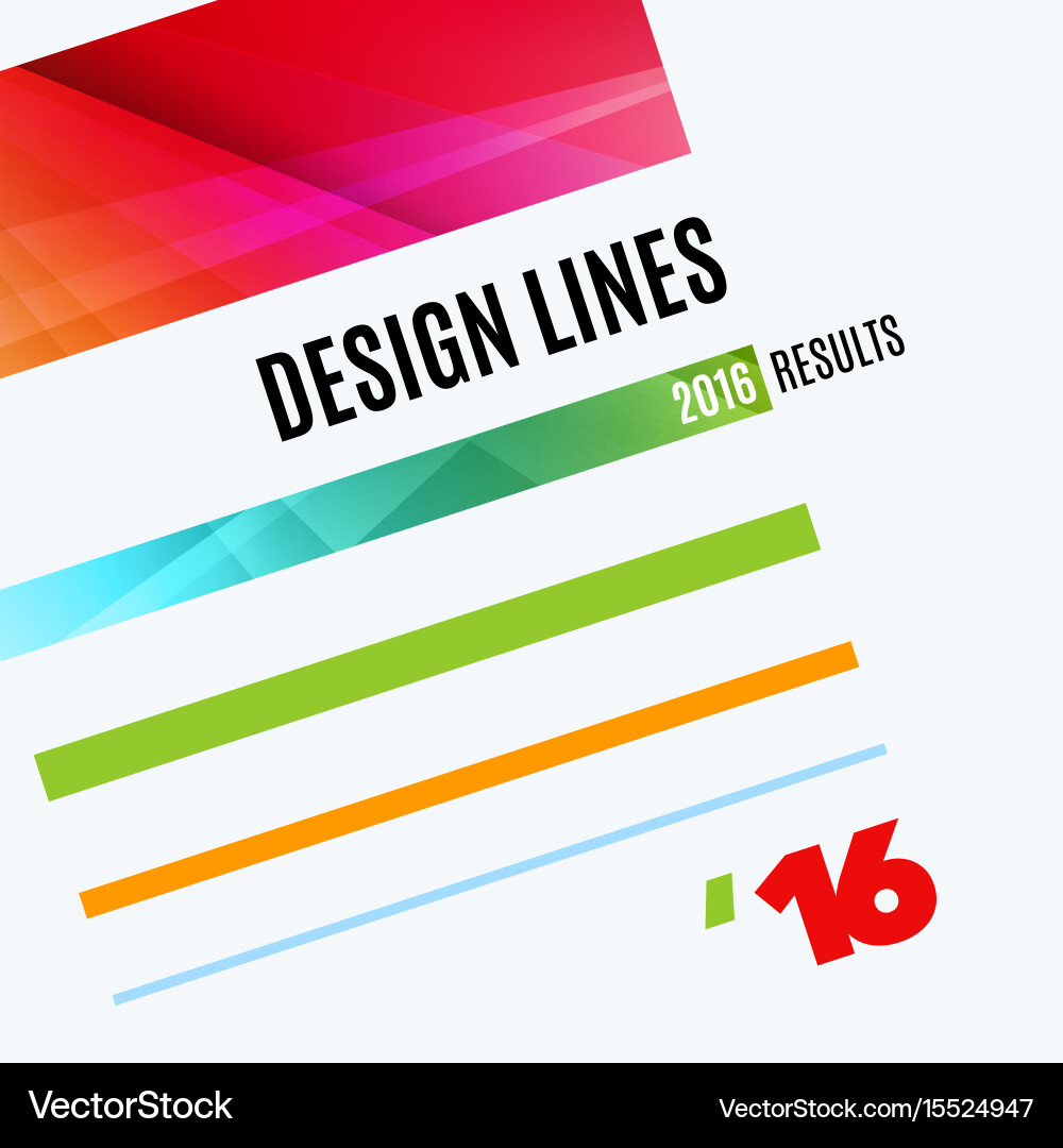 Abstract design elements for graphic layout vector image